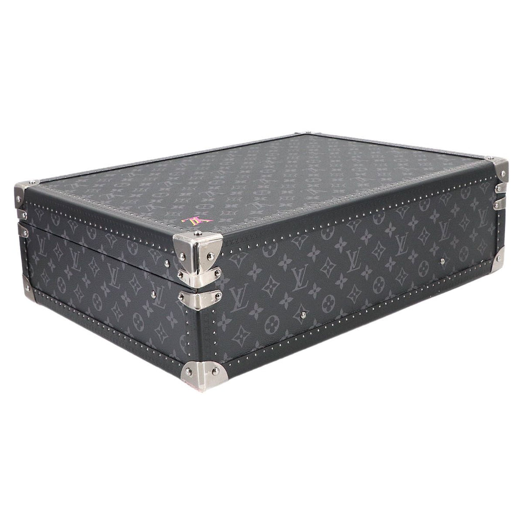 Louis Vuitton Monogram Eclipse Coteville 50 Personal Trunk Case Bag Black — view 4