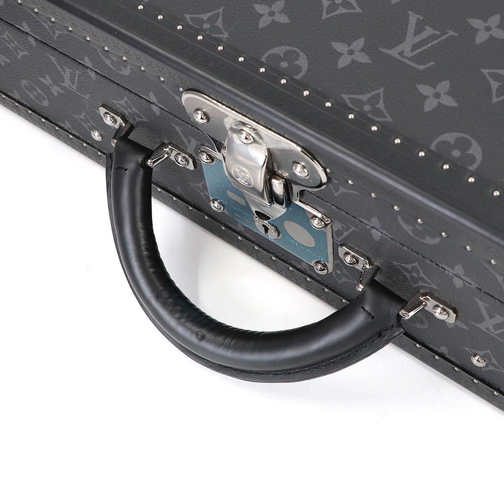 Louis Vuitton Monogram Eclipse Coteville 50 Personal Trunk Case Bag Black — view 5
