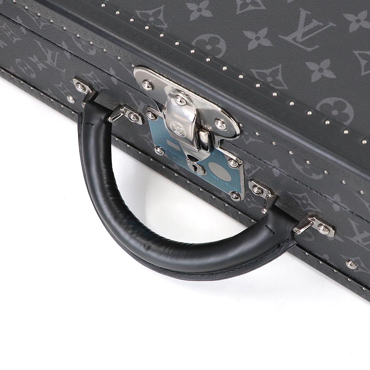 Louis Vuitton Monogram Eclipse Coteville 50 Personal Trunk Case Bag Black — view 5