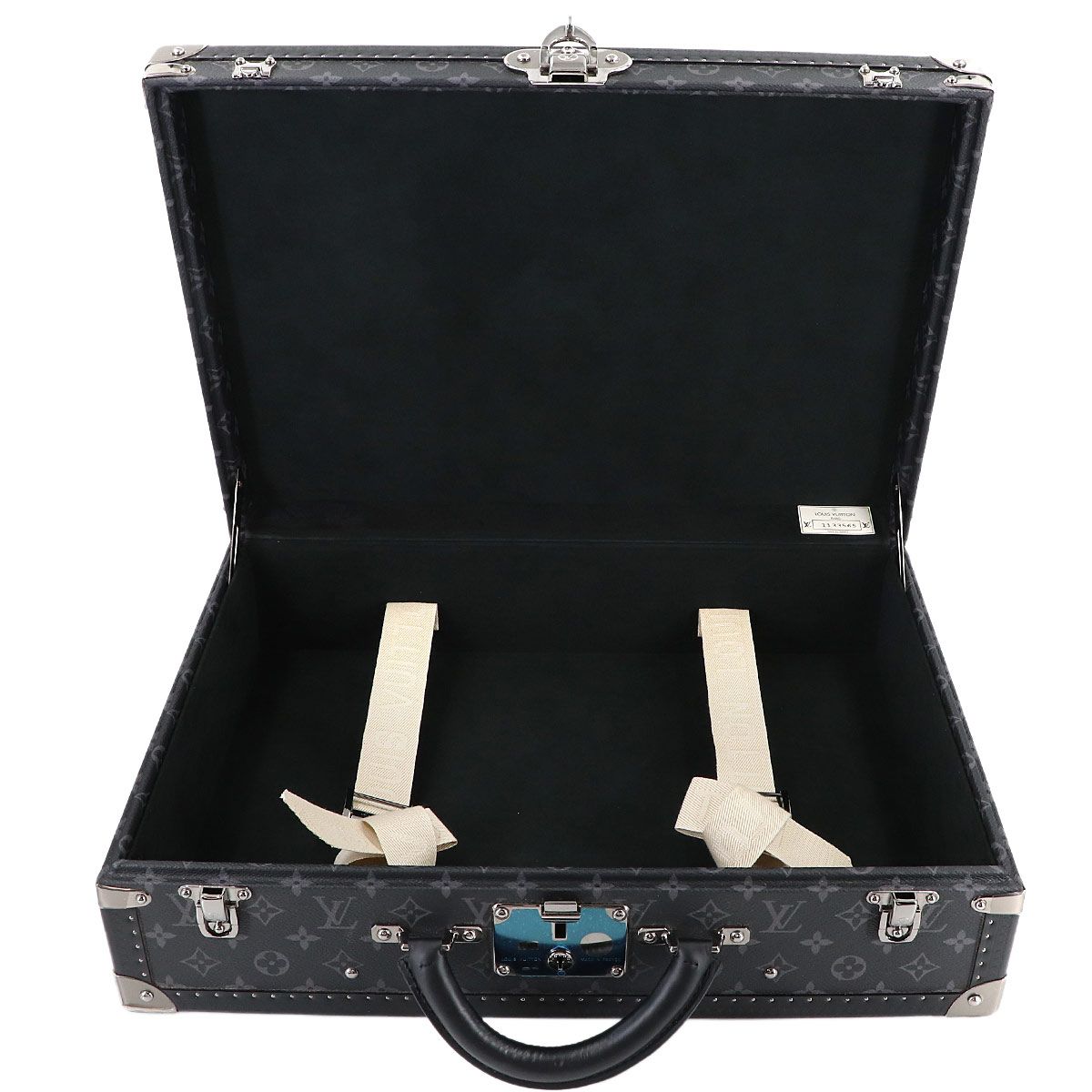 Louis Vuitton Monogram Eclipse Coteville 50 Personal Trunk Case Bag Black — view 6