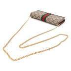 Gucci Ophidia GG Chain Wallet Bifold Supreme Beige Brown — view 6