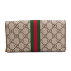 Gucci Ophidia GG Chain Wallet Bifold Supreme Beige Brown — view 3