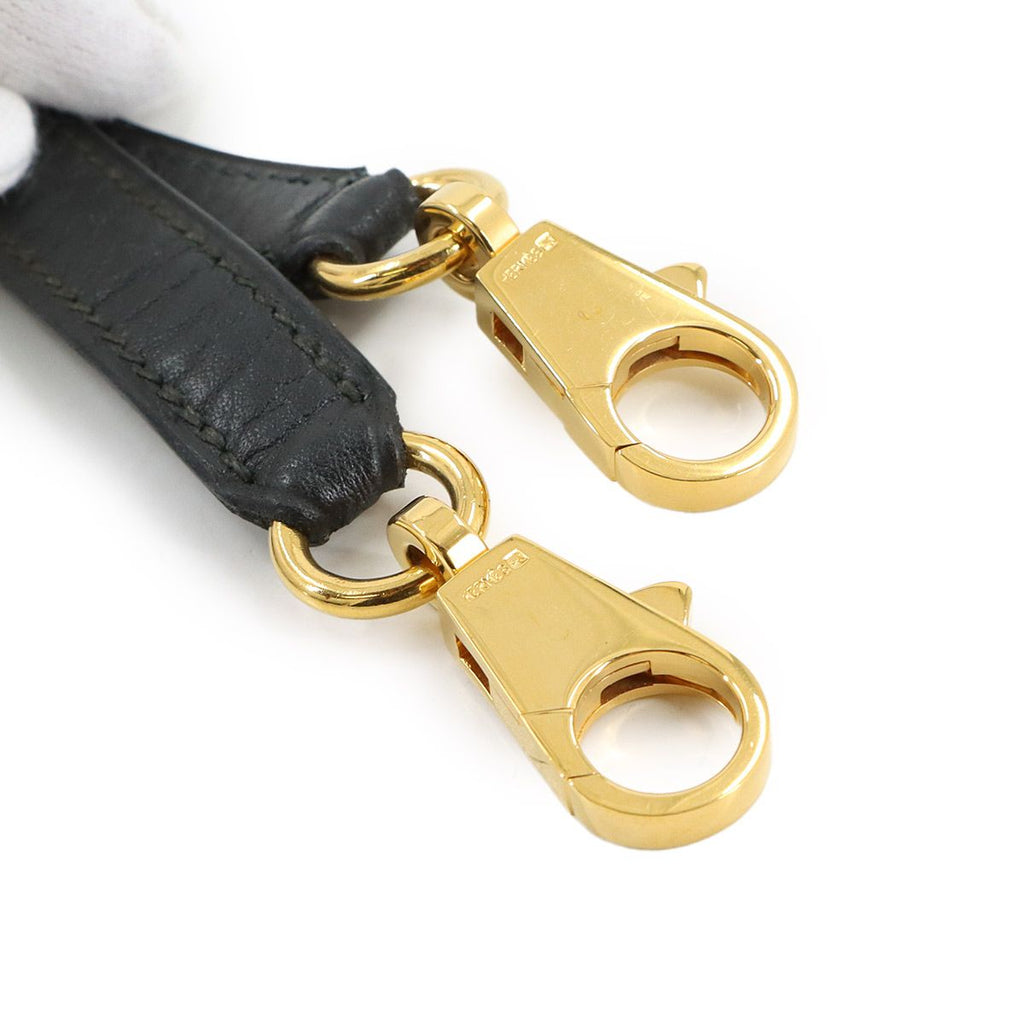 Hermes Kelly Bolide Shoulder Strap Fjord Black Gold — view 4