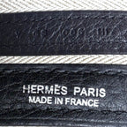 Hermes Handbag Garden Party PM Tote Leather Black Silver Ha — view 5
