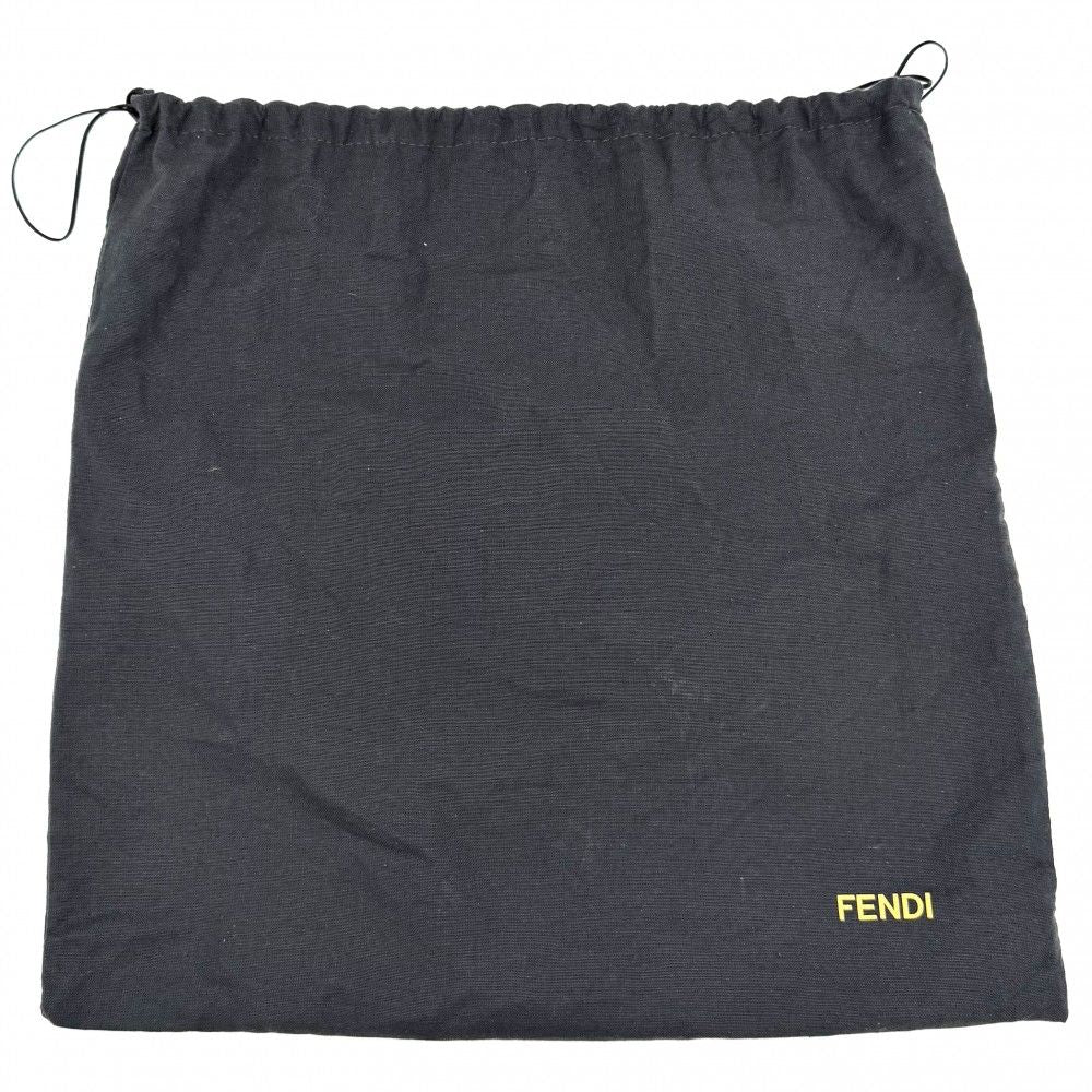 Fendi Handbag Zucca Canvas Leather Brown Gold — view 8