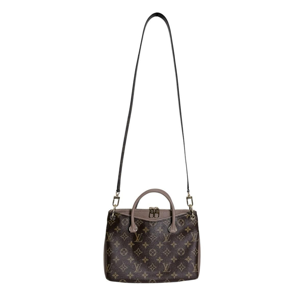 Louis Vuitton Monogram Handbag Pallas BB Brown — view 4