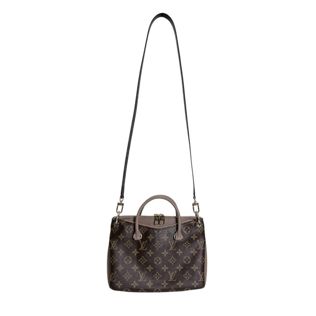Louis Vuitton Monogram Handbag Pallas BB Brown — view 4