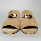 Hermes Sandals 35 Beige Suede — view 3