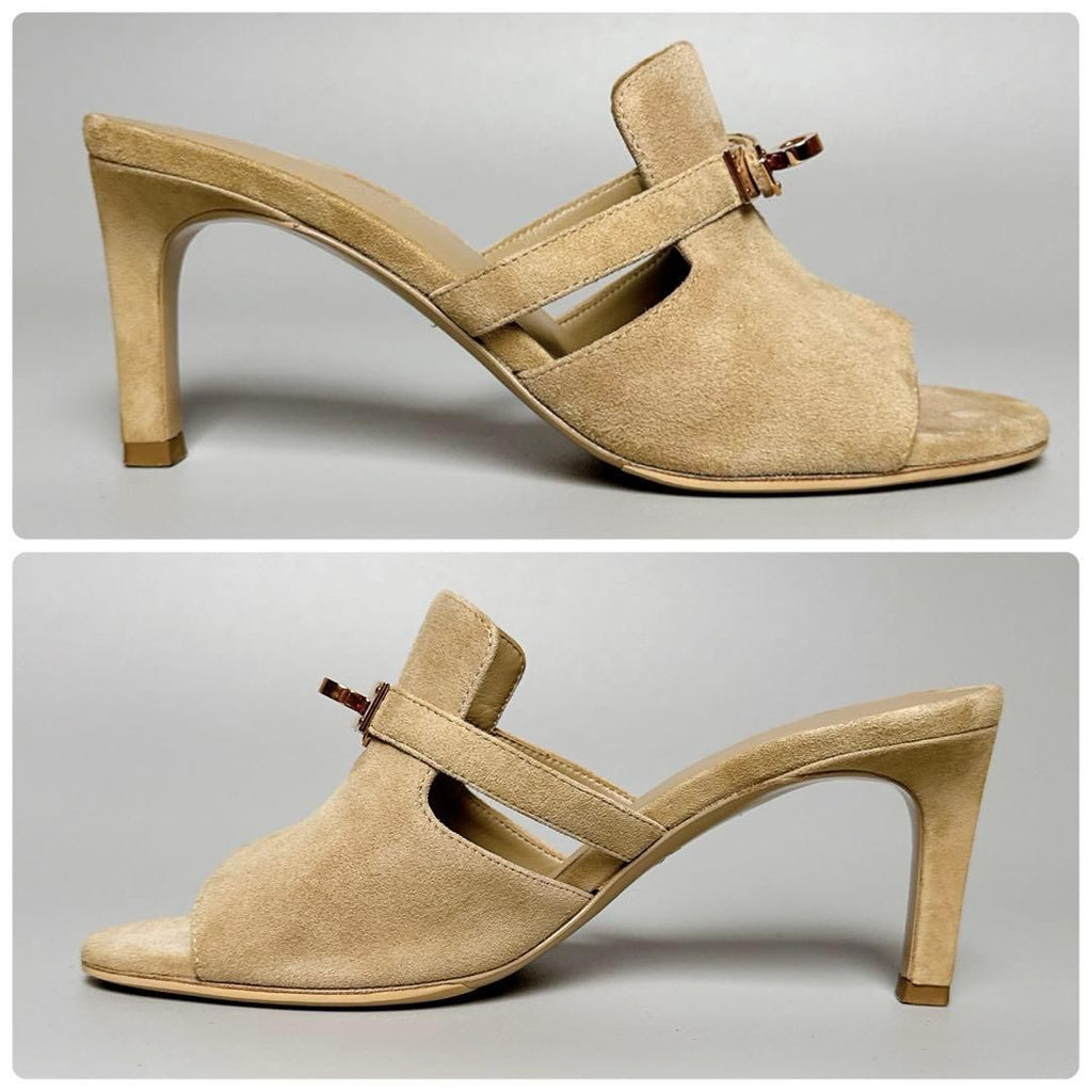 Hermes Sandals 35 Beige Suede — view 6