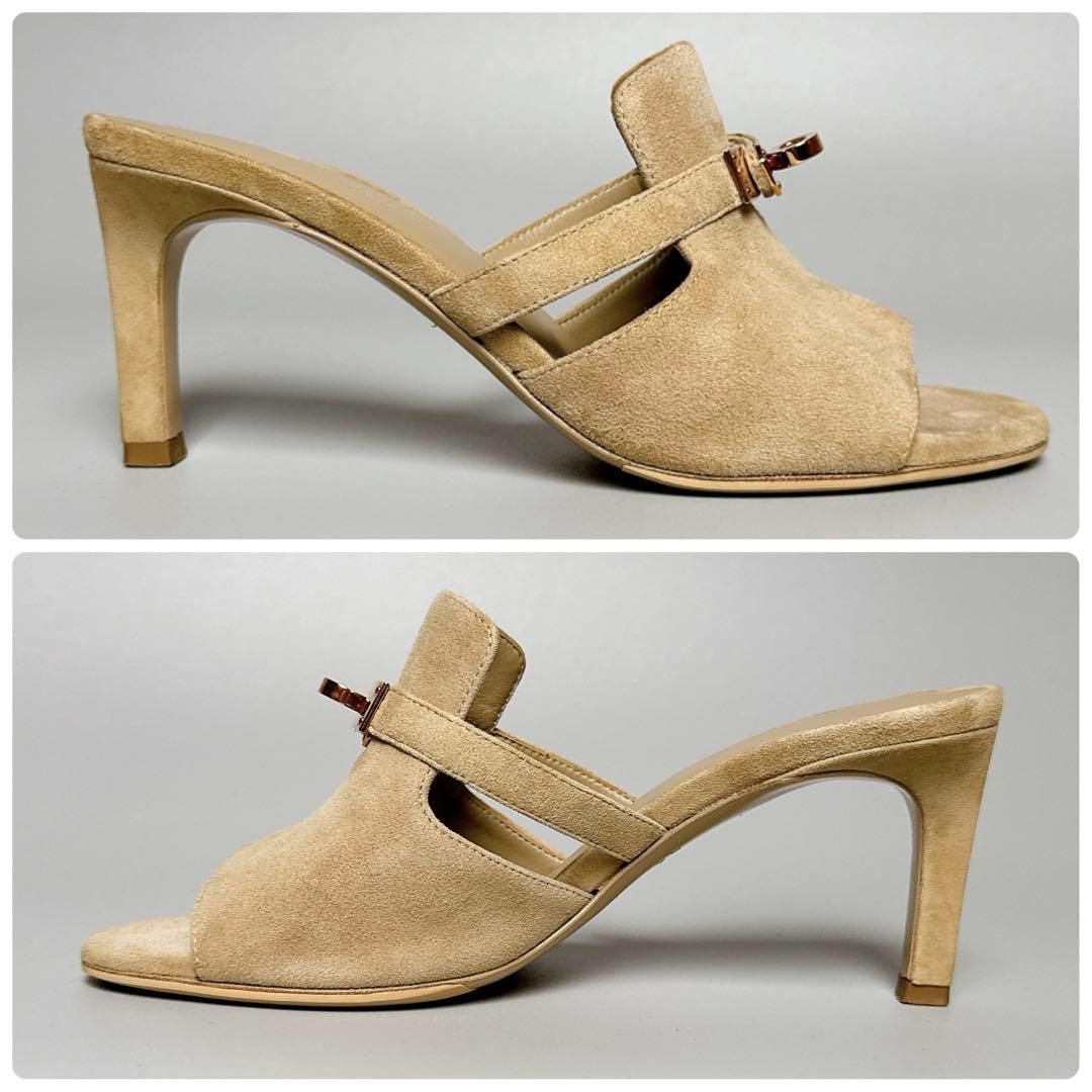 Hermes Sandals 35 Beige Suede — view 6
