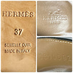 Hermes Moccasin Royale Loafers 37 Black — view 9