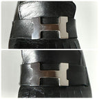 Hermes Moccasin Royale Loafers 37 Black — view 8