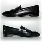 Hermes Moccasin Royale Loafers 37 Black — view 6