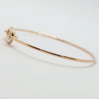 Hermes Ronde Chene Bangle Bracelet Pink Gold — view 3