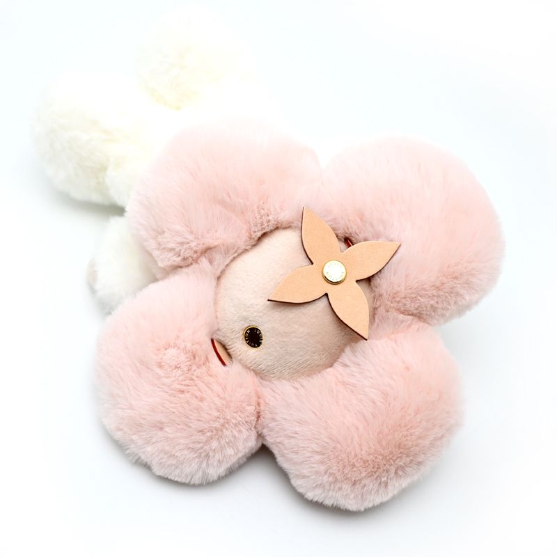 Louis Vuitton Stuffed Animal White Pink — view 3