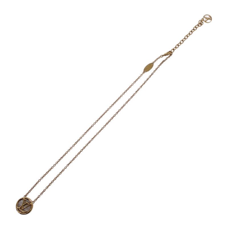 Louis Vuitton Collier L to Necklace Metal Mother of Pearl Gold S Based On — view 5