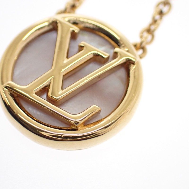Louis Vuitton Collier L to Necklace Metal Mother of Pearl Gold S Based On — view 6