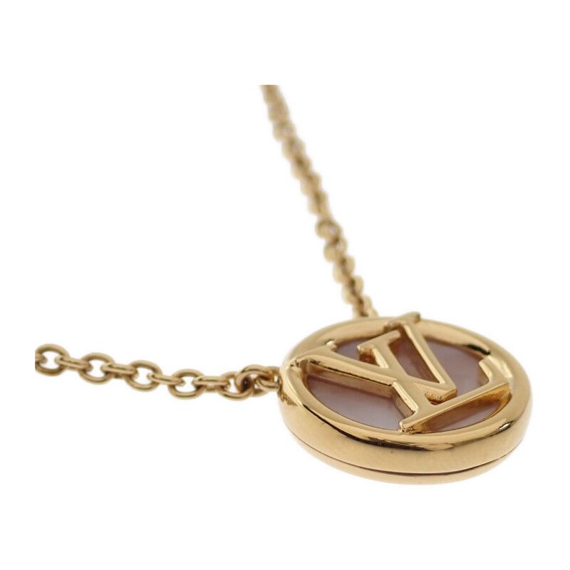 Louis Vuitton Collier L to Necklace Metal Mother of Pearl Gold S Based On — view 3