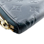 Louis Vuitton Zippy Vertical Monogram Empreinte Leather Wallet Navy — view 5