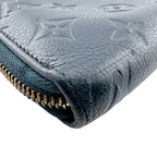 Louis Vuitton Zippy Vertical Monogram Empreinte Leather Wallet Navy — view 3