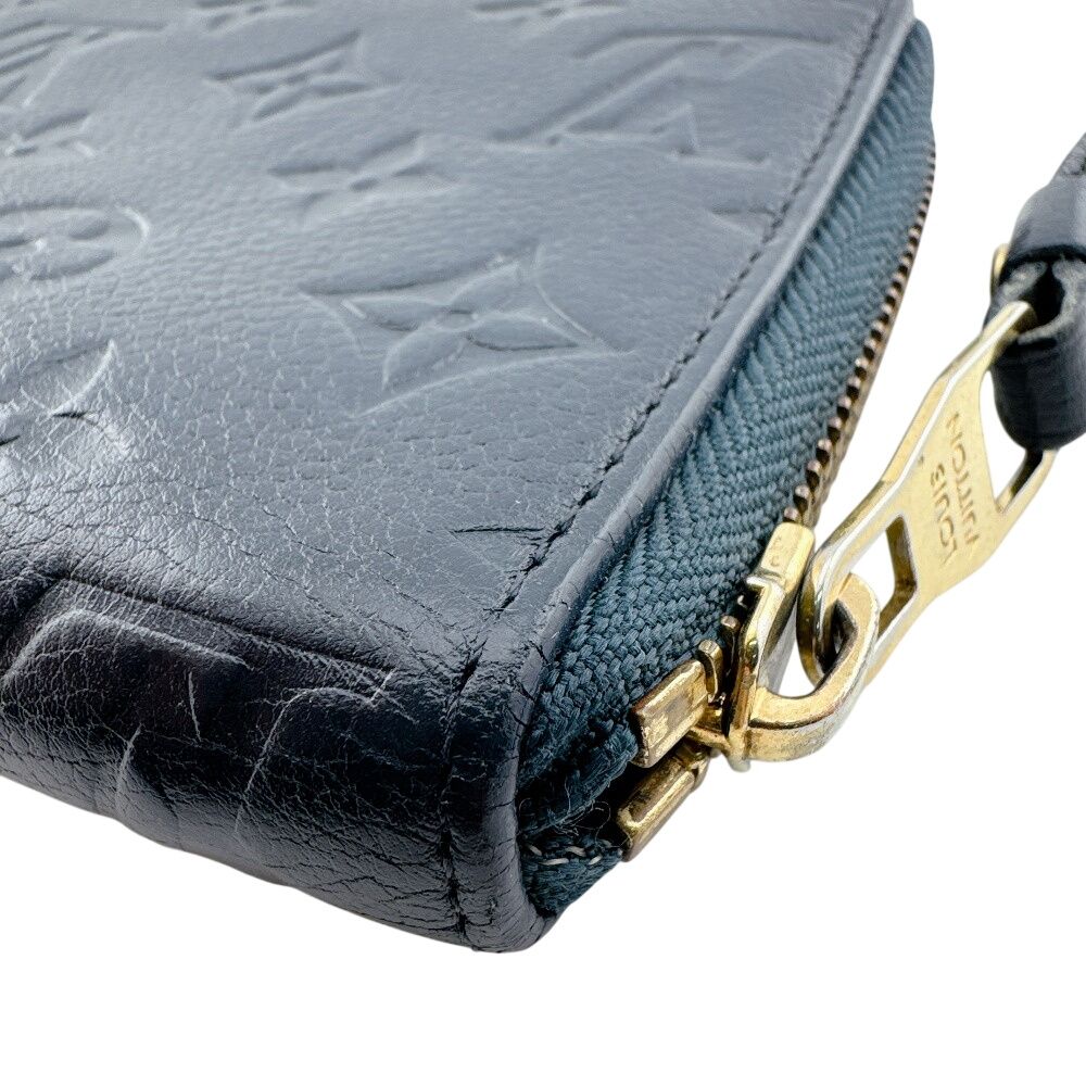 Louis Vuitton Zippy Vertical Monogram Empreinte Leather Wallet Navy — view 4