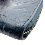 Louis Vuitton Zippy Vertical Monogram Empreinte Leather Wallet Navy — view 6