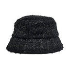 Chanel Bucket Hat M Tweed CC Logo Black — view 2
