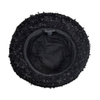 Chanel Bucket Hat M Tweed CC Logo Black — view 6