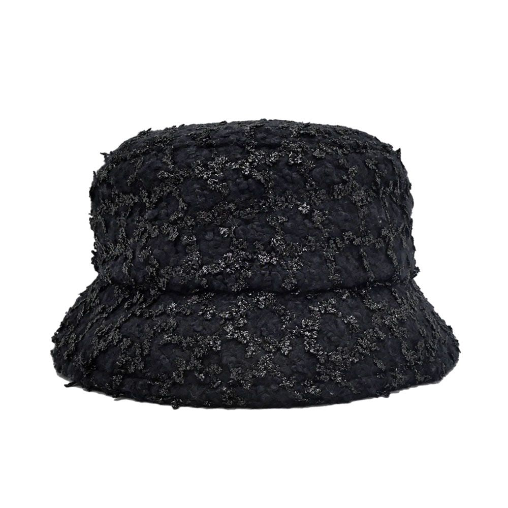 Chanel Bucket Hat M Tweed CC Logo Black — view 3