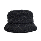 Chanel Bucket Hat M Tweed CC Logo Black — view 3