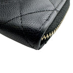Chanel Quilted Caviar Leather Coin Case Black — view 4