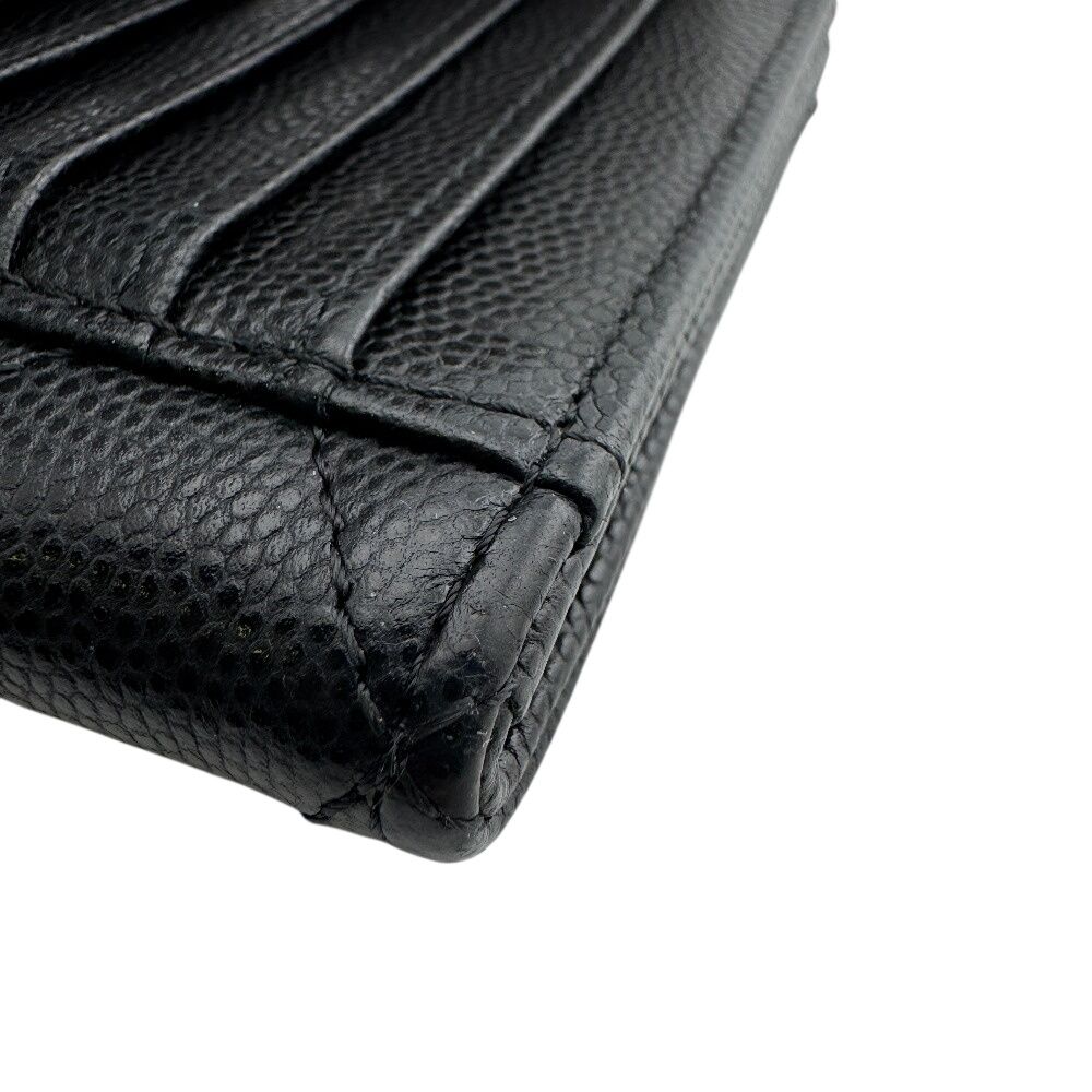 Chanel Quilted Caviar Leather Coin Case Black — view 6