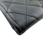 Chanel Quilted Caviar Leather Coin Case Black — view 3