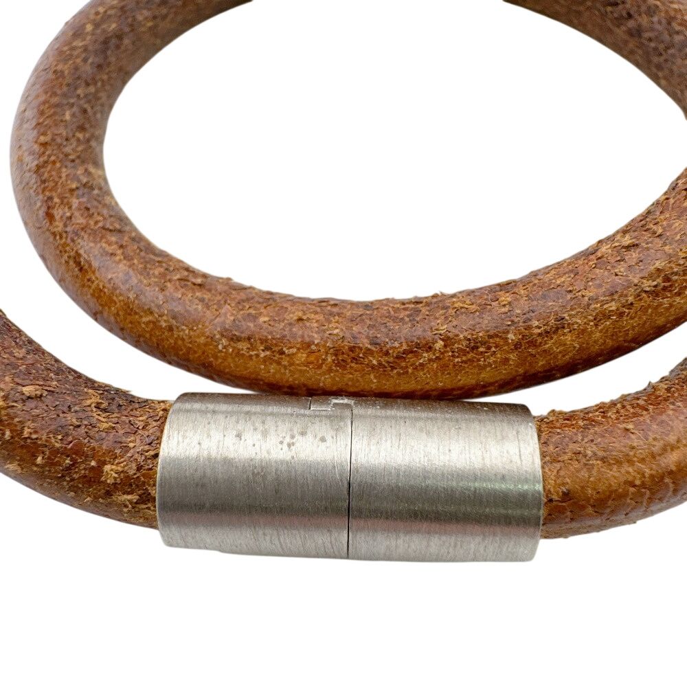 Hermes Iota Leather Choker Silver — view 7