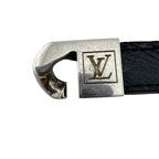 Louis Vuitton Bracelet Monochain Monogram Eclipse Leather Silver — view 5