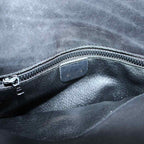 Celine Vintage Shoulder Bag Crossbody Leather Black — view 5