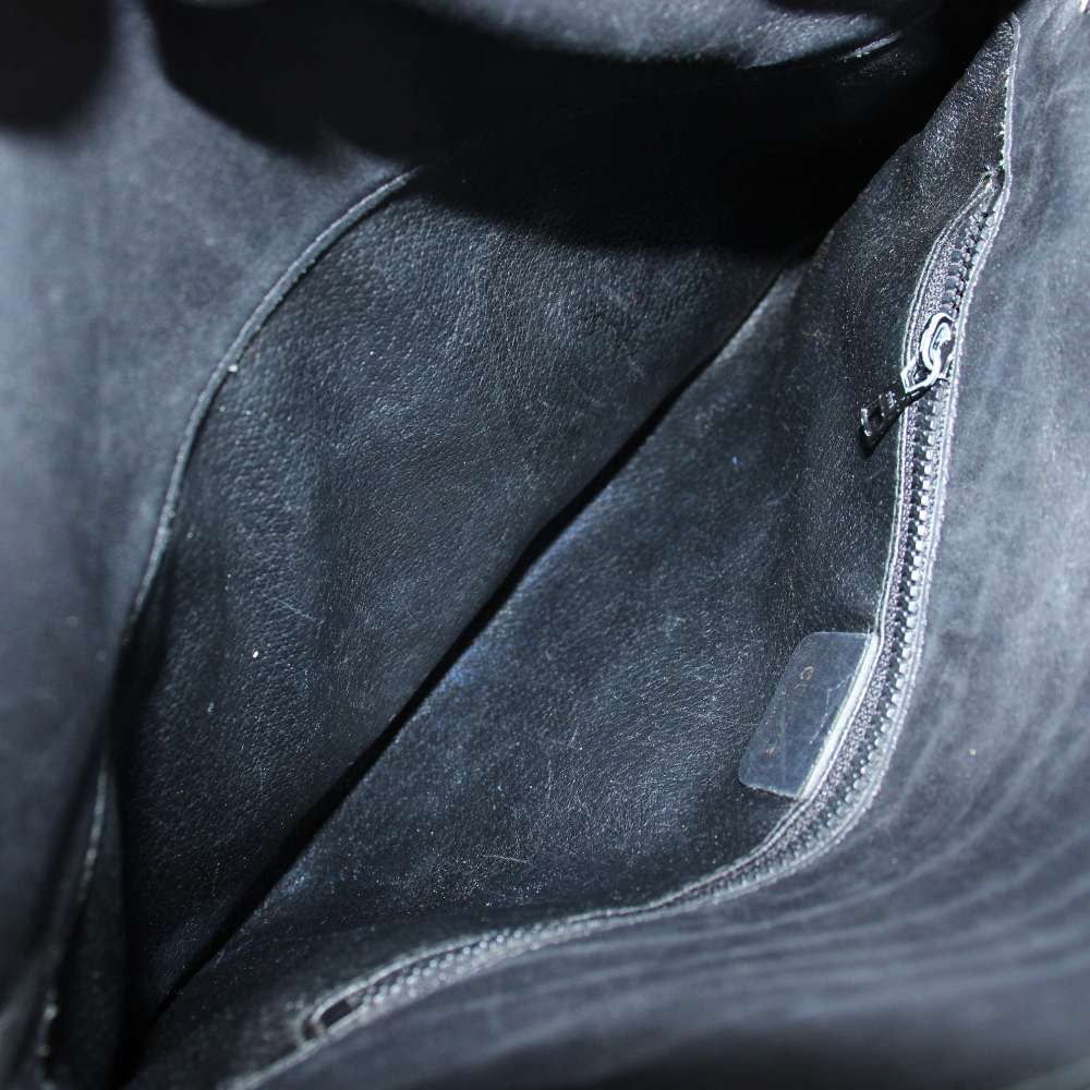 Celine Vintage Shoulder Bag Crossbody Leather Black — view 6