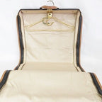 Hermes Garment Vintage Travel Bag Business Hanger Leather Black Brown — view 6