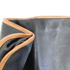 Hermes Garment Vintage Travel Bag Business Hanger Leather Black Brown — view 9