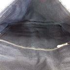 Hermes Fourre Tout Besace MM Shoulder Bag Cotton Canvas Black Gray — view 7