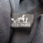 Hermes Fourre Tout Besace MM Shoulder Bag Cotton Canvas Black Gray — view 3