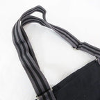 Hermes Fourre Tout Besace MM Shoulder Bag Cotton Canvas Black Gray — view 6