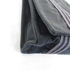 Hermes Fourre Tout Besace MM Shoulder Bag Cotton Canvas Black Gray — view 8