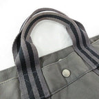 Hermes Fourre Tout MM Tote Cotton Canvas Gray — view 5