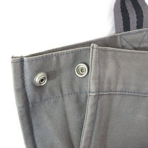 Hermes Fourre Tout MM Tote Cotton Canvas Gray — view 8