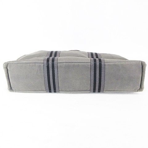 Hermes Fourre Tout MM Tote Cotton Canvas Gray — view 4