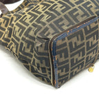 Fendi Tote Zucca Pattern Leather Canvas Brown — view 5
