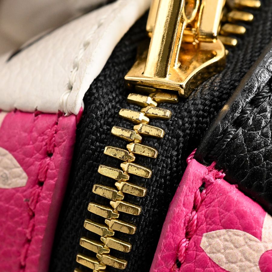 Louis Vuitton Handbag Speedy Bandouliere 20 Black White Pink — view 9
