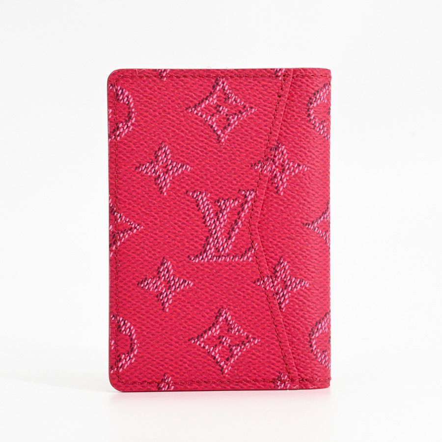 Louis Vuitton Card Case Organizer de Poche Red Rose Pondi Sherry — view 3