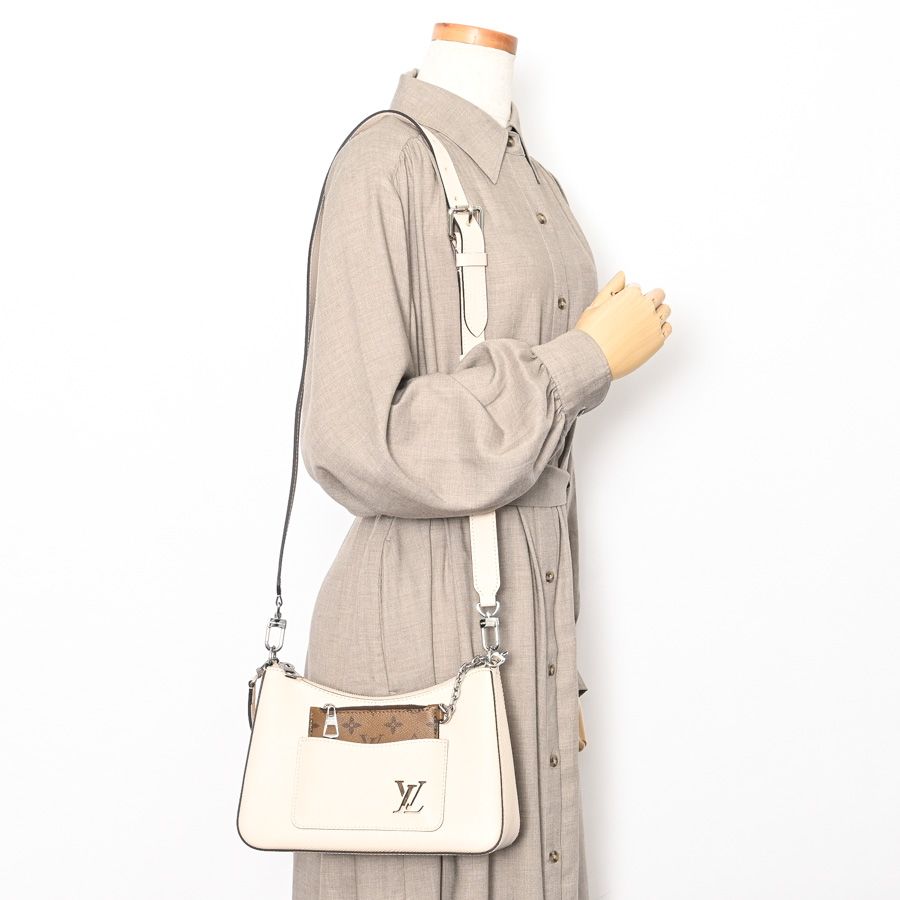 Louis Vuitton Shoulder Bag Marelle Ivory Quartz — view 7